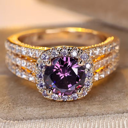 Halo-Amethystring w Złocie