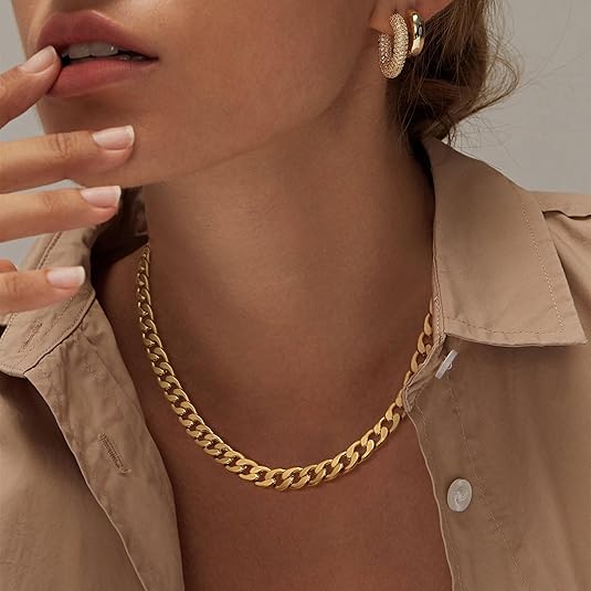 Cavaro™ | Naszyjnik Cuban Link Chunky w Złocie