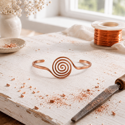 Gyre Copper Bracelet