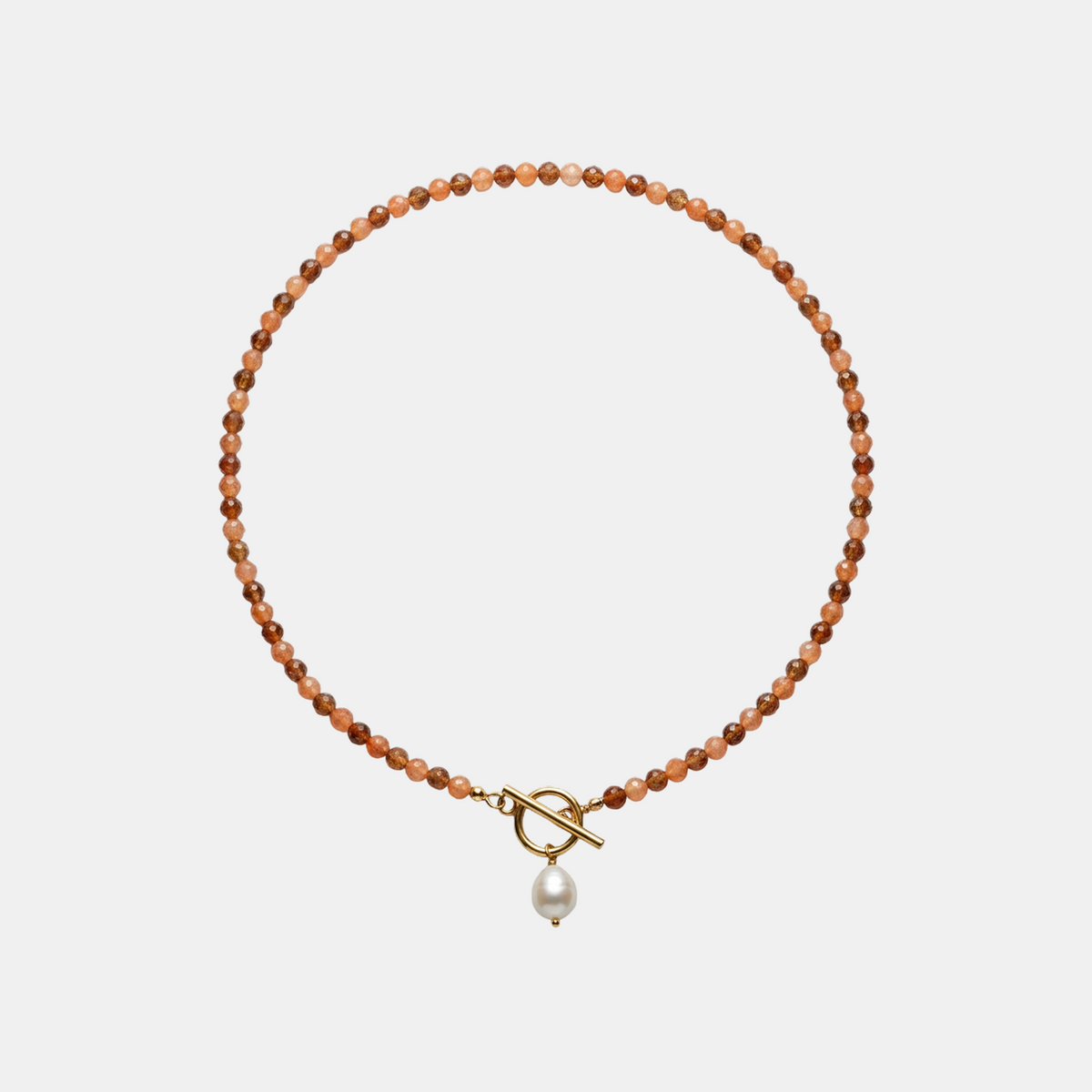 Kaneel Natuursteen Ketting