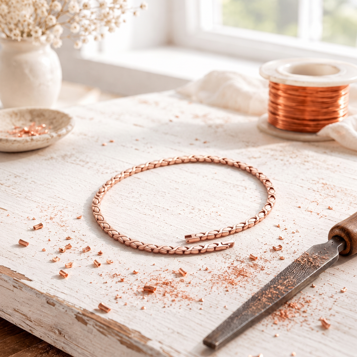 Koperen Splice Ketting