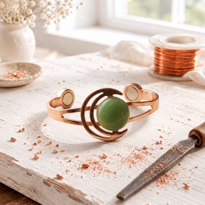 Lunara Green Copper Bracelet