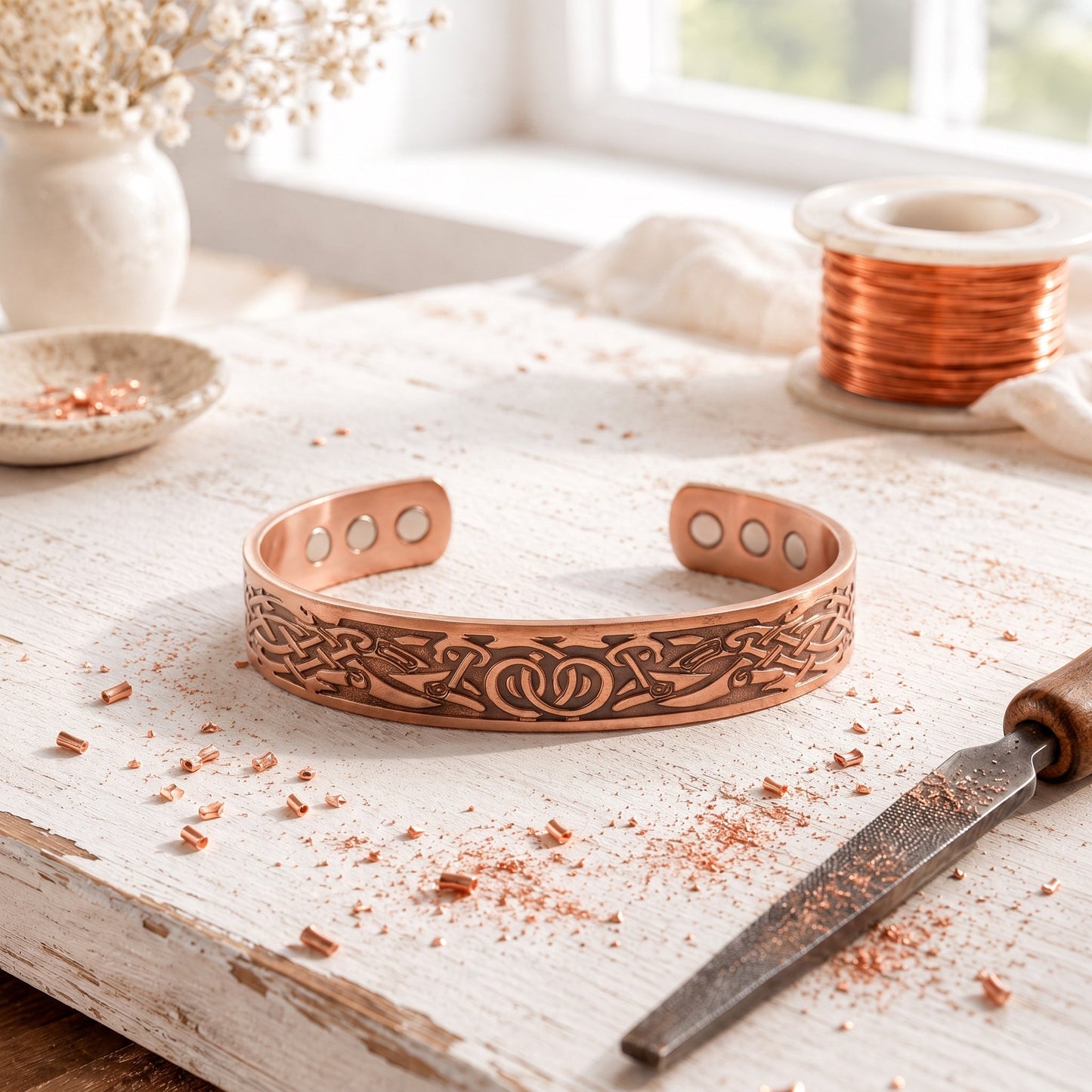 Copper Knoopwerk Bracelet