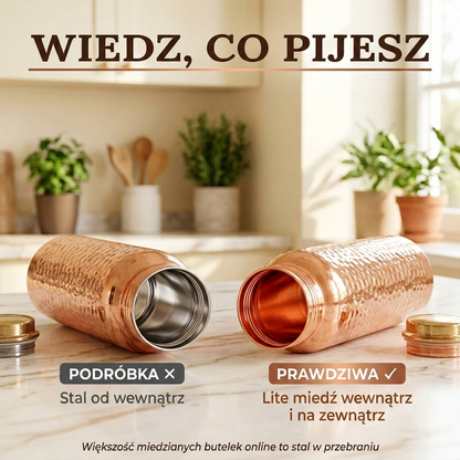 Butelka na wodę z czystej miedzi